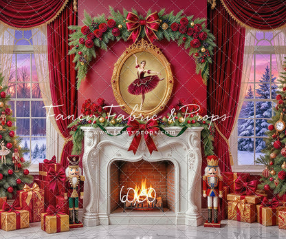 Scarlet Ballerina Christmas Room - with Sweep Option