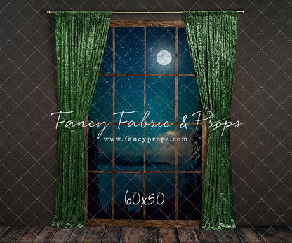 Serene Evergreen Moon