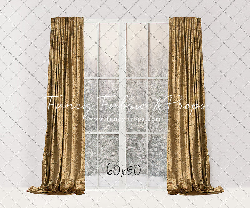 Simple Christmas Mantle Window