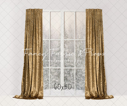 Simple Christmas Mantle Window