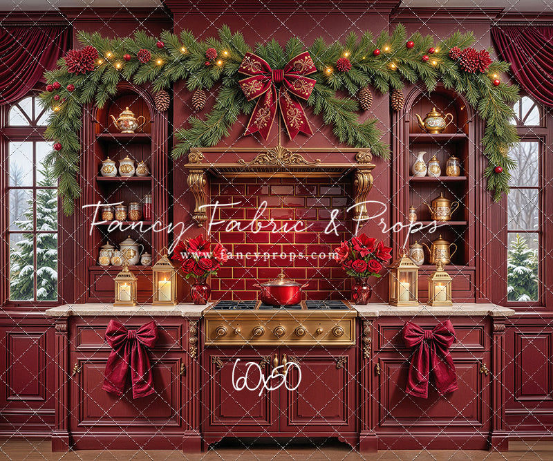 Sophisticated Scarlet Kitchen - With Sweep Option