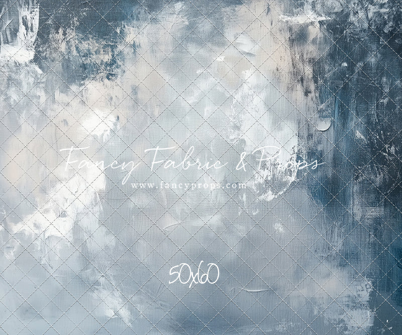 Stormy Skies - With Solid Blue Floor Sweep Option