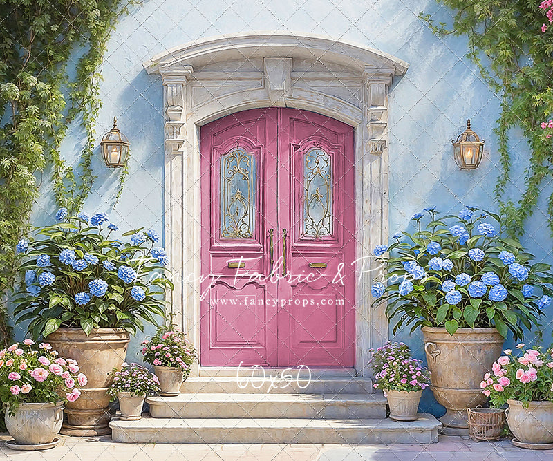 Summertime Patio - Pink Door - With Sweep Option