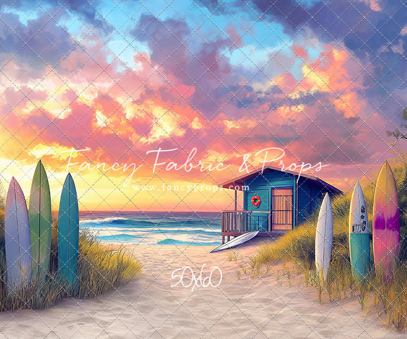 Sunset Surf Shack - With Sweep Option