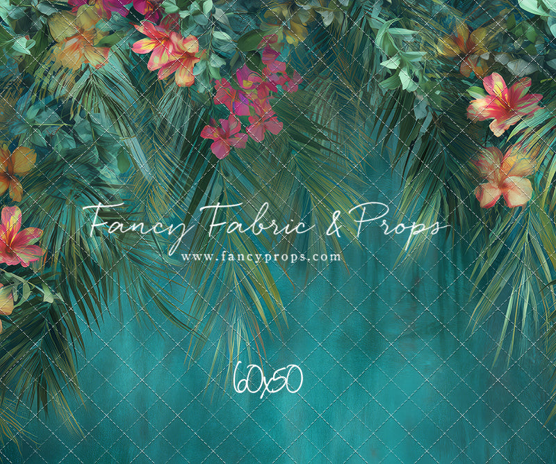 Tropical Teal Bloom - With Sweep Option