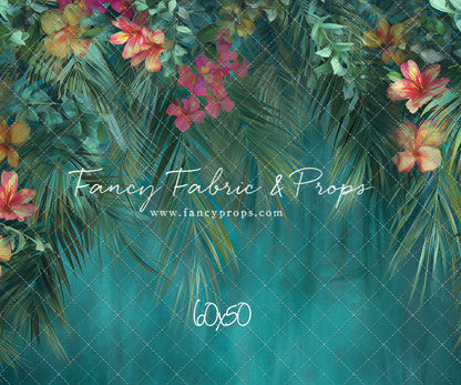 Tropical Teal Bloom - With Sweep Option