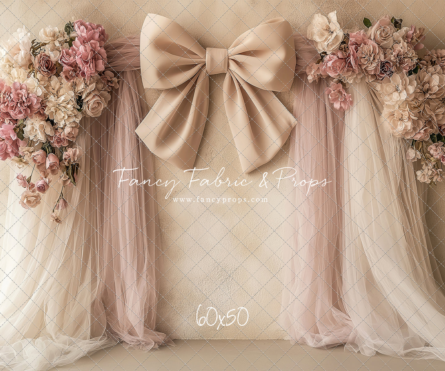 Velvet Blossom Bow Arch - With Sweep Option
