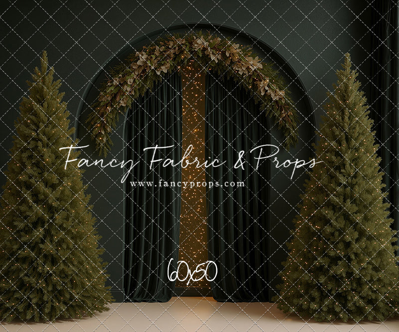 Velvet Christmas Arch - With Sweep Option