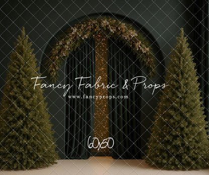 Velvet Christmas Arch - With Sweep Option