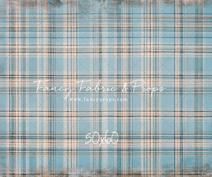 Winter Sky Gingham - With Sweep Option