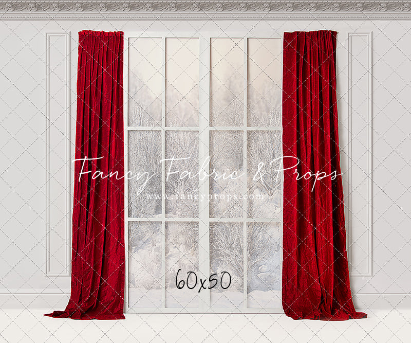Winter Window Red