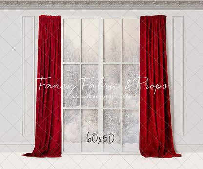Winter Window Red
