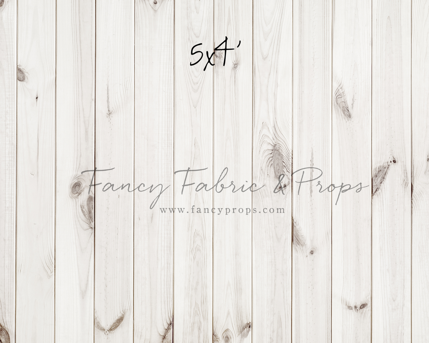 White Wooden Planks Mat Floor