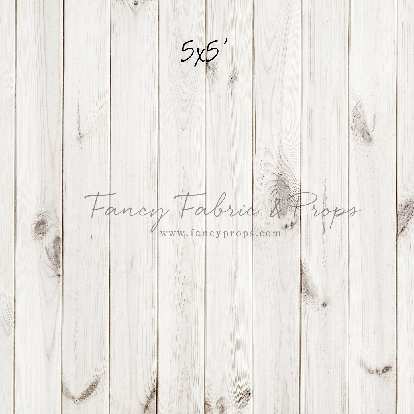 White Wooden Planks Mat Floor