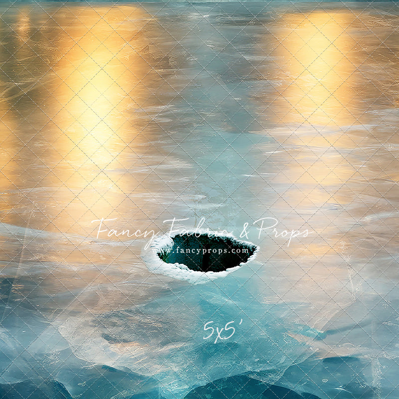 North Pole Frozen Lake Floor - Mat Floor