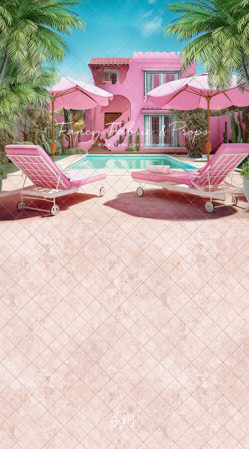 Barbie's Poolside Vacation - Pavement Floor - With Sweep Option