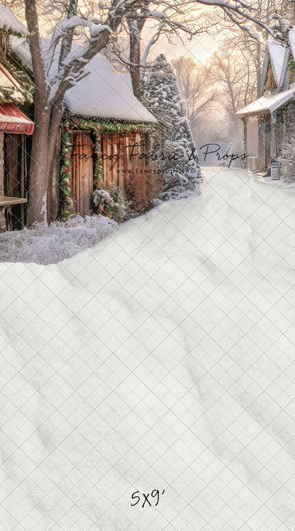 Country Christmas Store Street - with Sweep Option