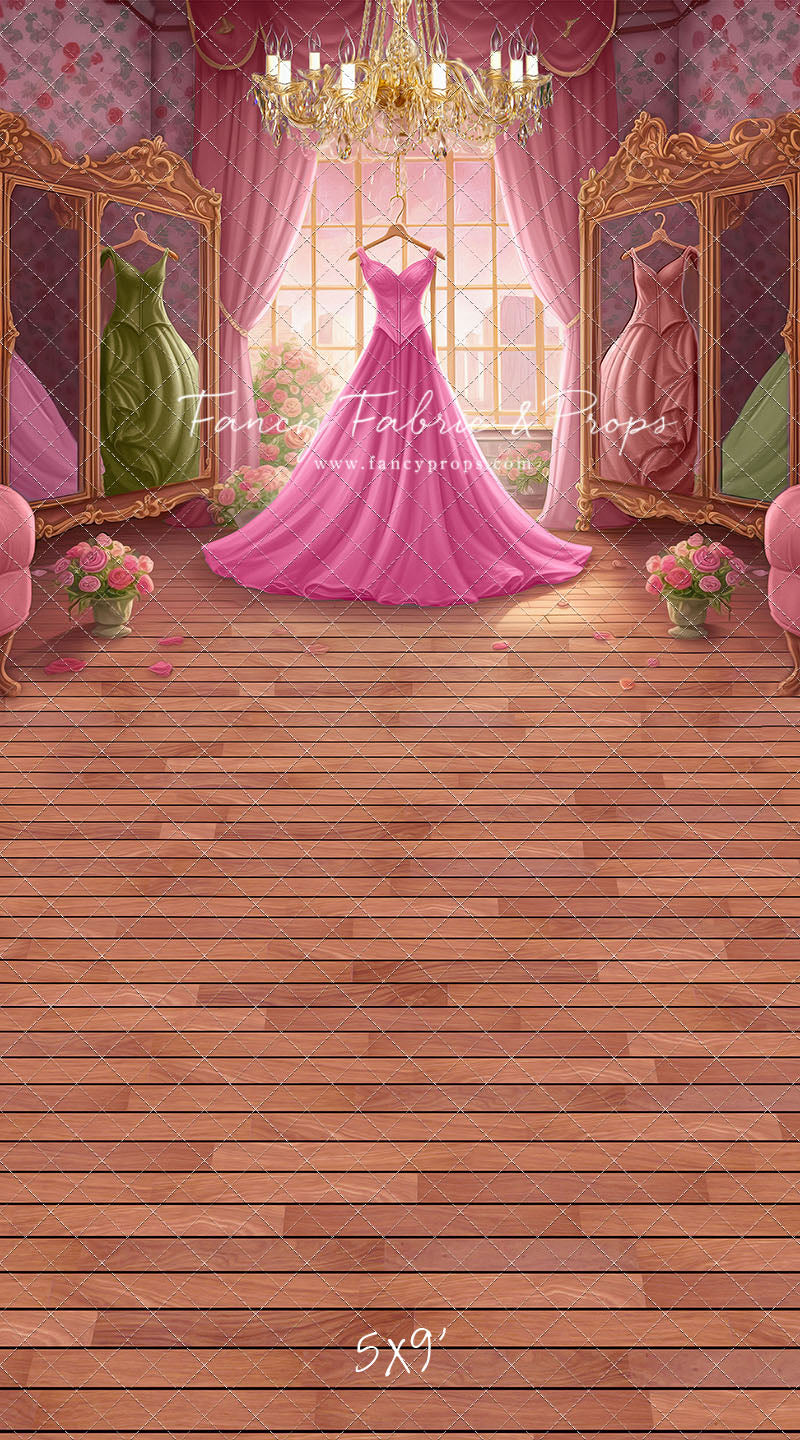 Dress Like A Princess - Pink Dress/Pink Curtains - With Sweep Option