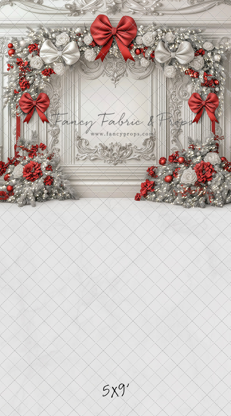 Fancy Red & White Wall - with Sweep Option
