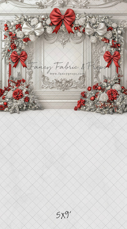 Fancy Red & White Wall - with Sweep Option