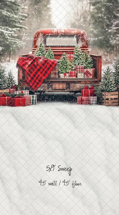 Festive Pickup Truck - with Sweep Option