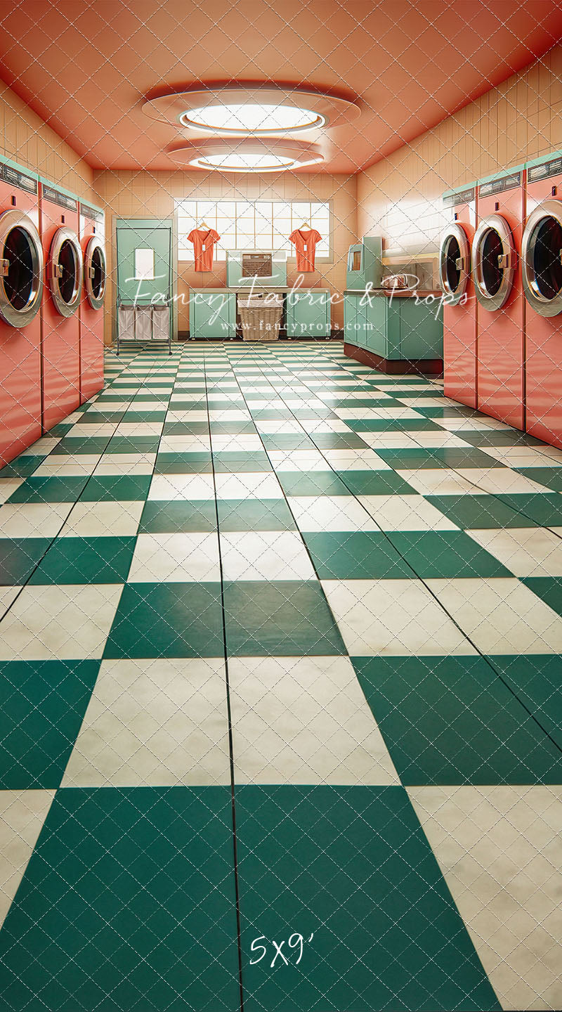 Laundry Day - Coral With Double Washers- With Sweep Option