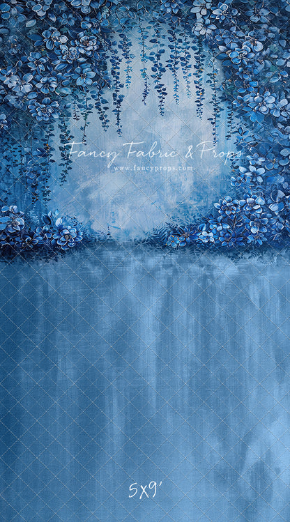 Painted Indigo Florals - Sweep Only