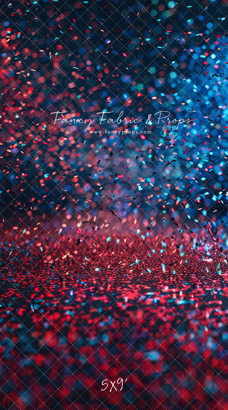 Red & Blue Stage Confetti - Sweep Sizes Only