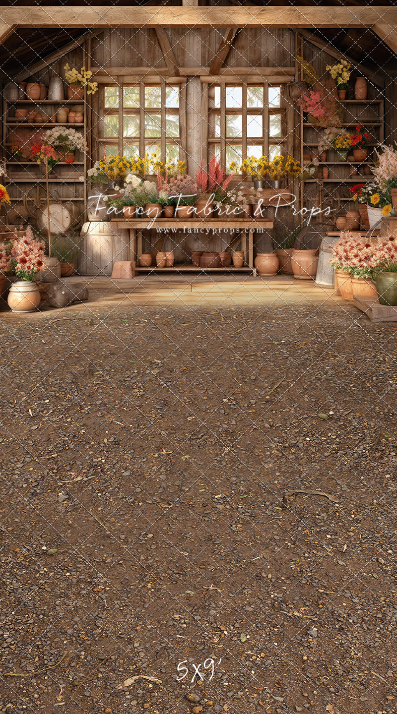 Rustic Greenhouse Blooms - With Sweep Option