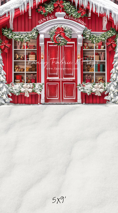 Santa's North Pole Village Workshop - With Sweep Option