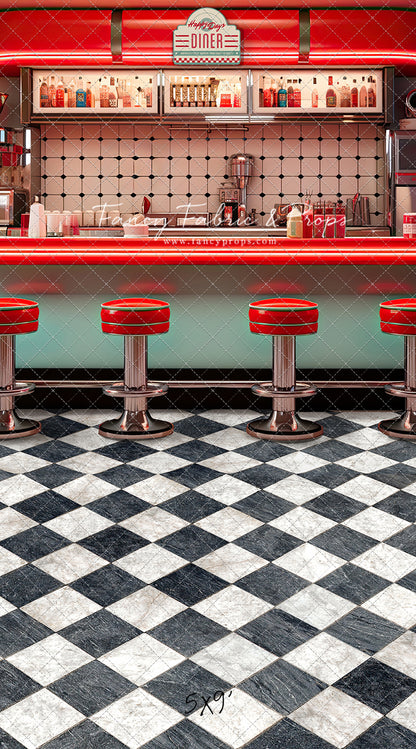 Soda Pop & Sock Hop Diner - With Sweep Option