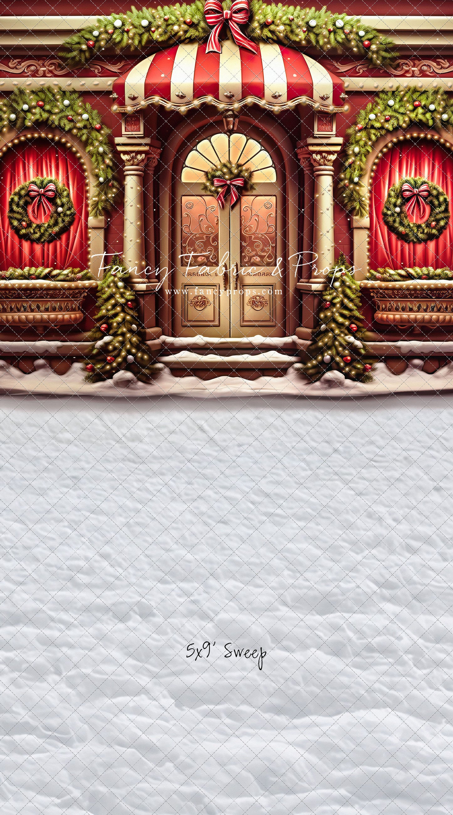 Crimson & Gilt Christmas Emporium - with Sweep Option