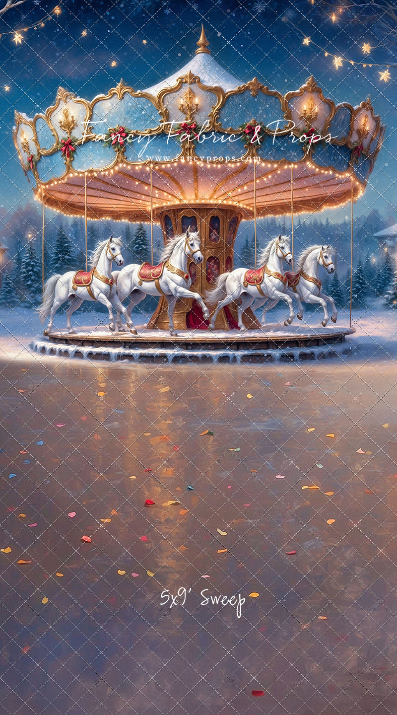 Enchanted Holiday Carousel - With Sweep Option