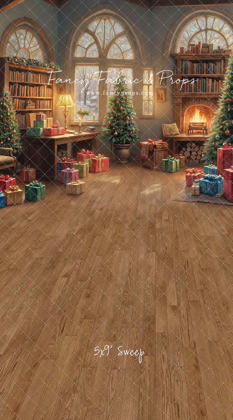 Festive Fireside Study - with Sweep Option