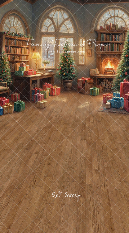 Festive Fireside Study - with Sweep Option