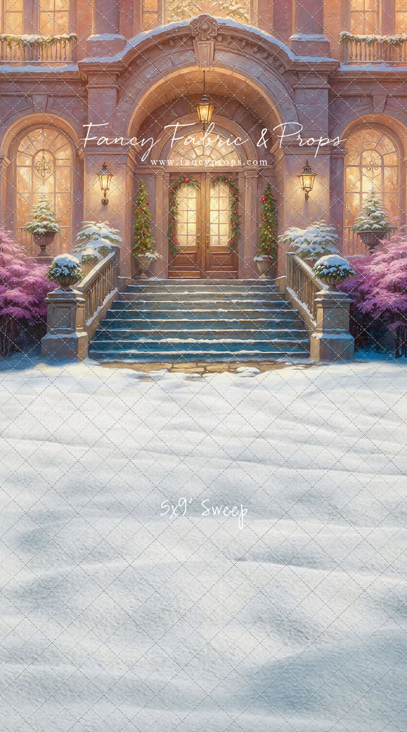 Glistening Snowy Entry - With Sweep Option
