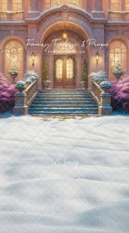 Glistening Snowy Entry - With Sweep Option
