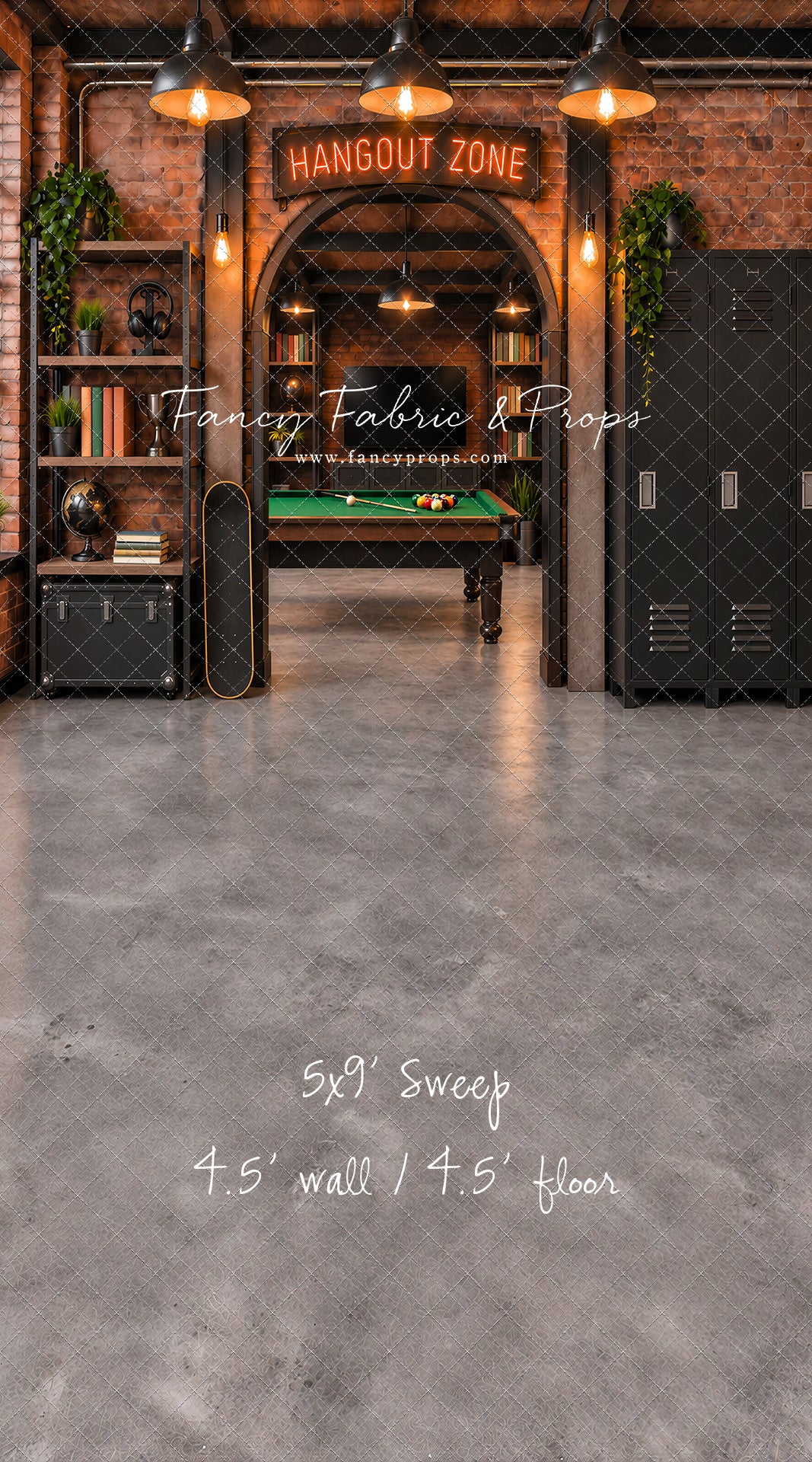 Industrial Loft Hangout Zone - With Sweep Option