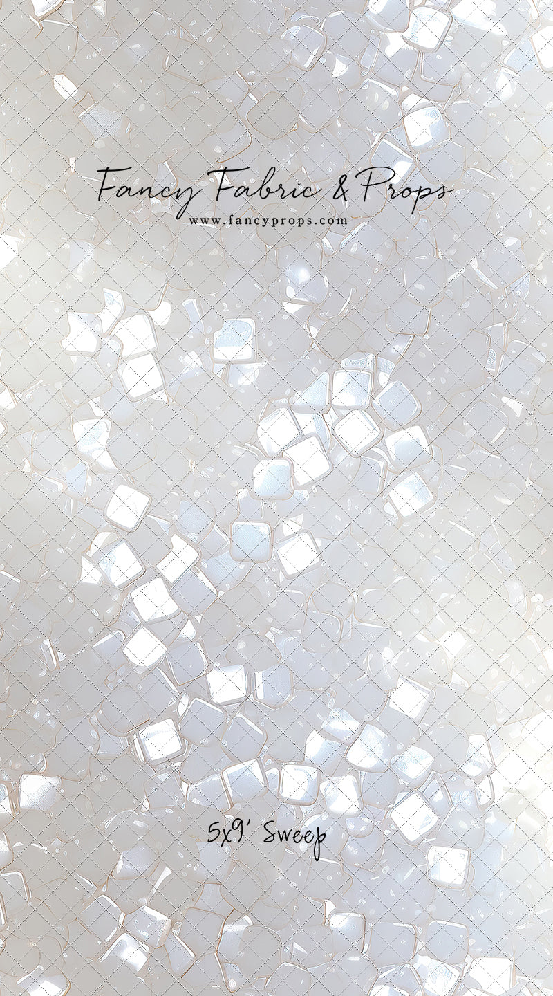 Iridescent White Sparkle