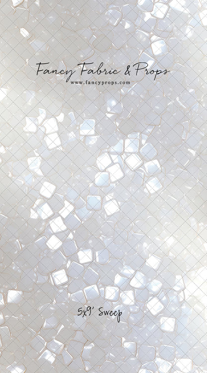 Iridescent White Sparkle