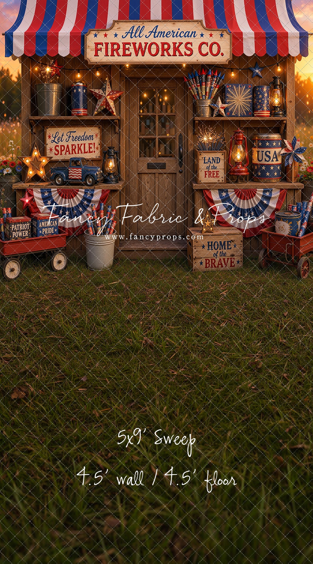 Liberty Sparks Fireworks Stand - With Sweep Option
