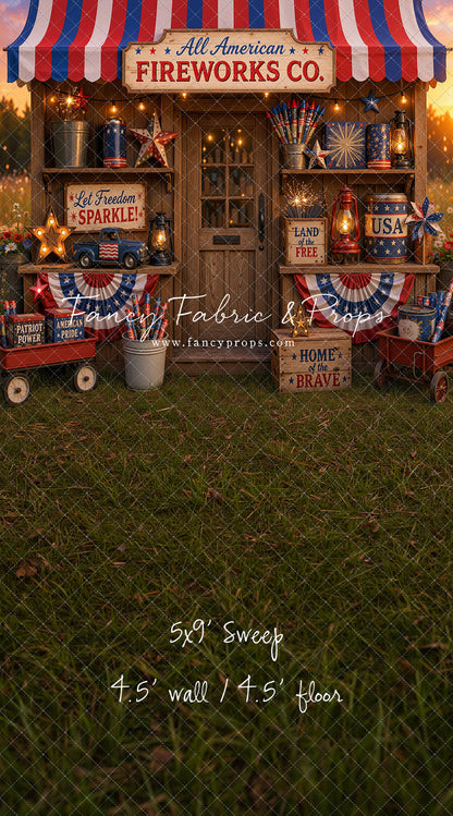 Liberty Sparks Fireworks Stand - With Sweep Option