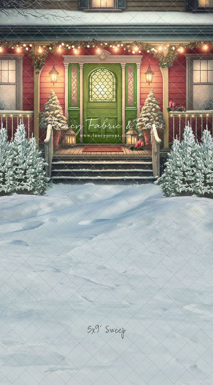 Merry Porch Greetings - Extra Lights - with Sweep Option