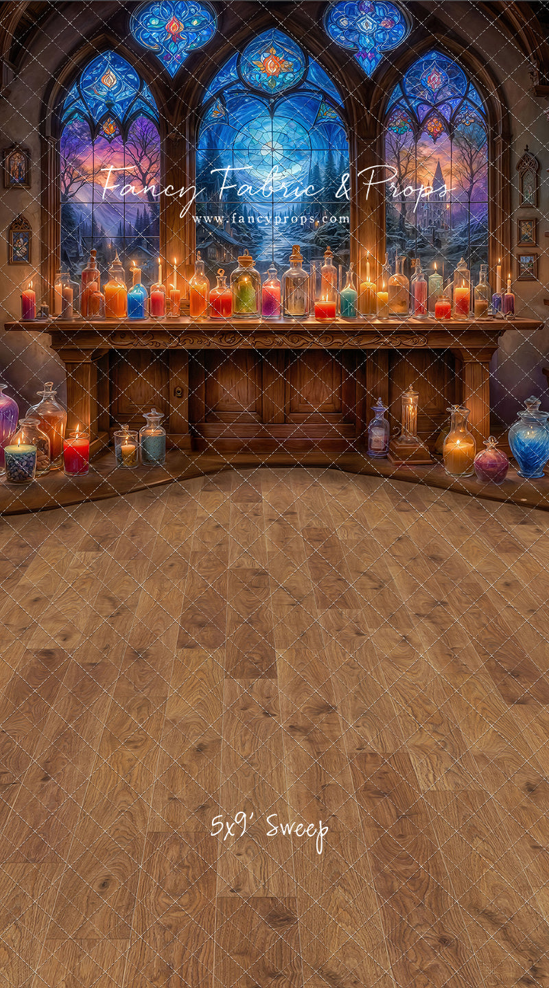 Mystic Potion Emporium - Wood Floor - With Sweep Option