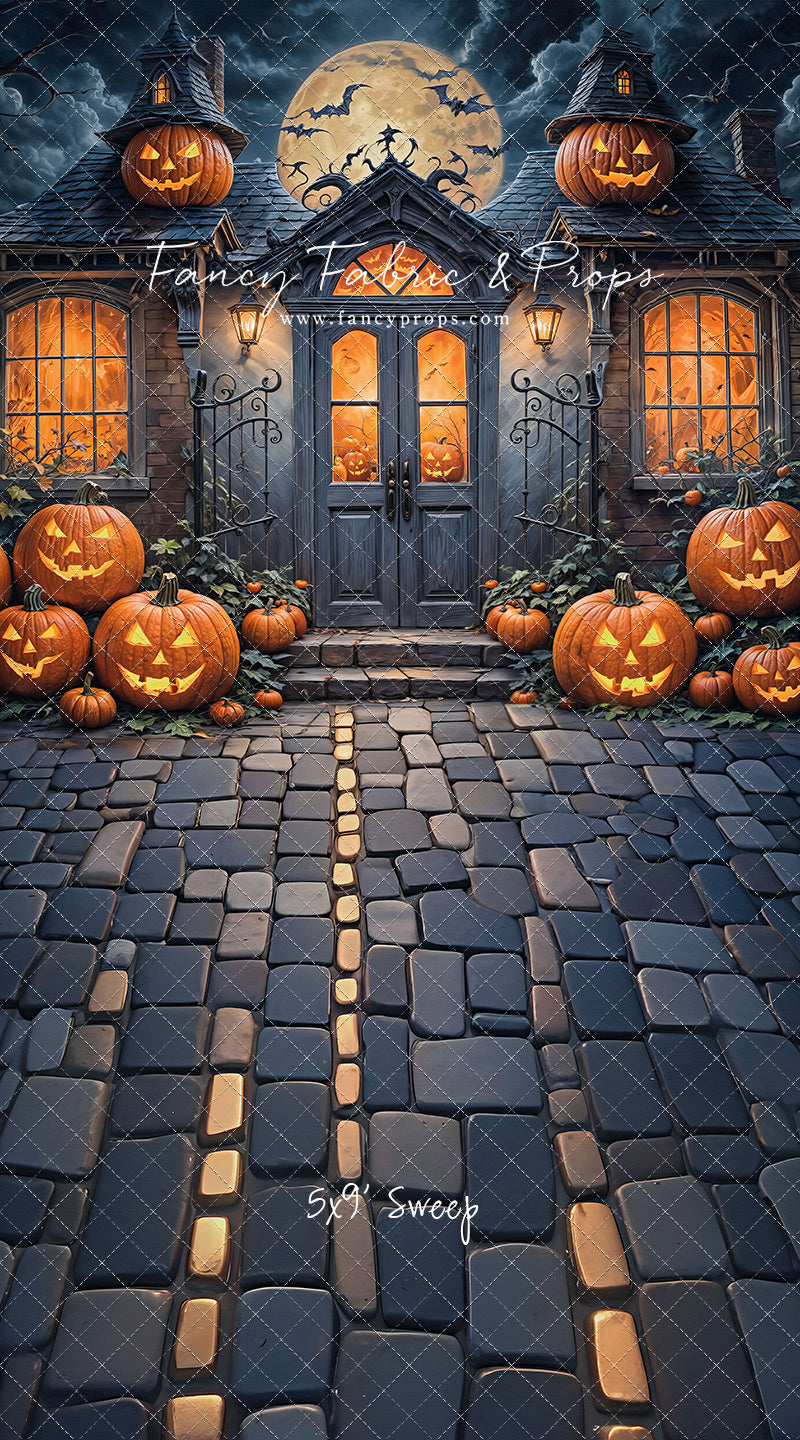 Pumpkin Path to Haunted Manor - With Sweep Option