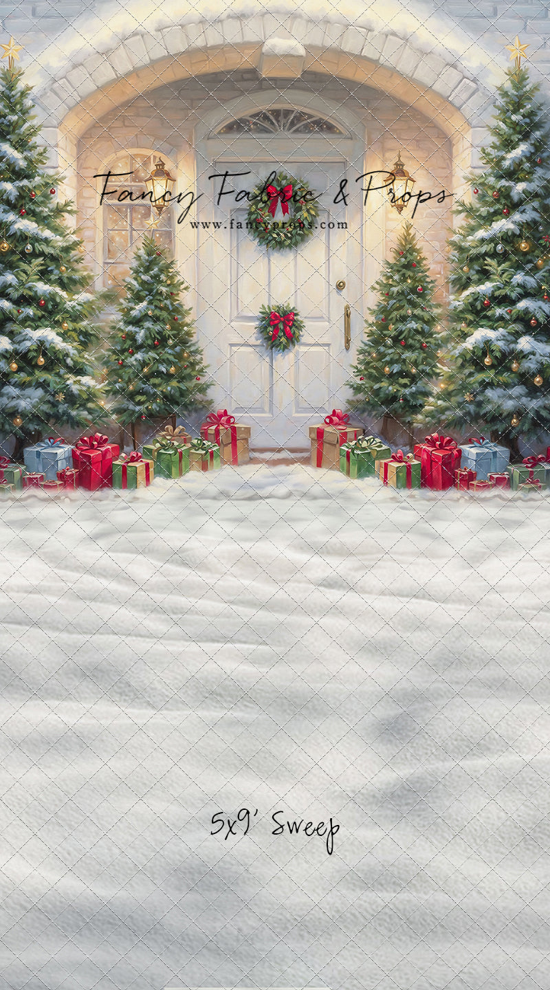 Snowy Doorstep Delight - With Sweep Option