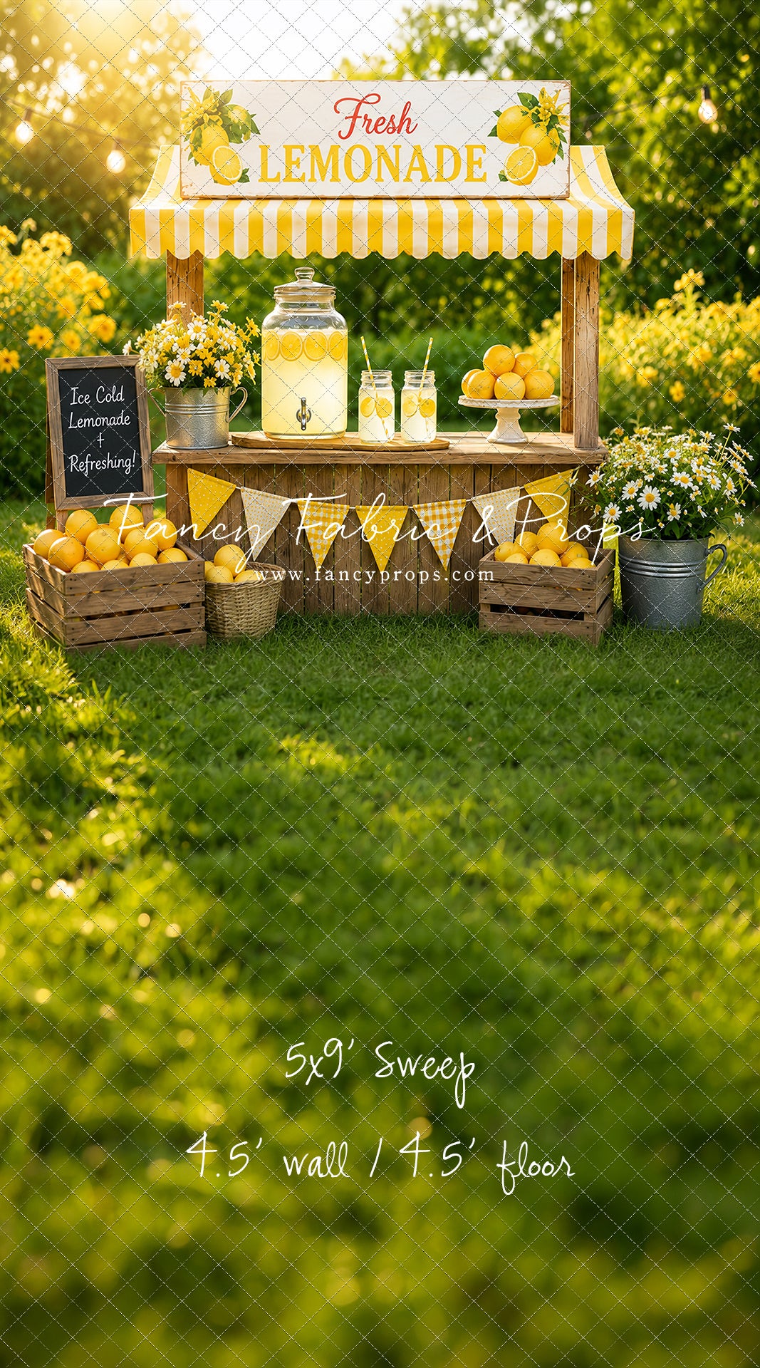 Sunny Days Lemonade Stand - With Sweep Option