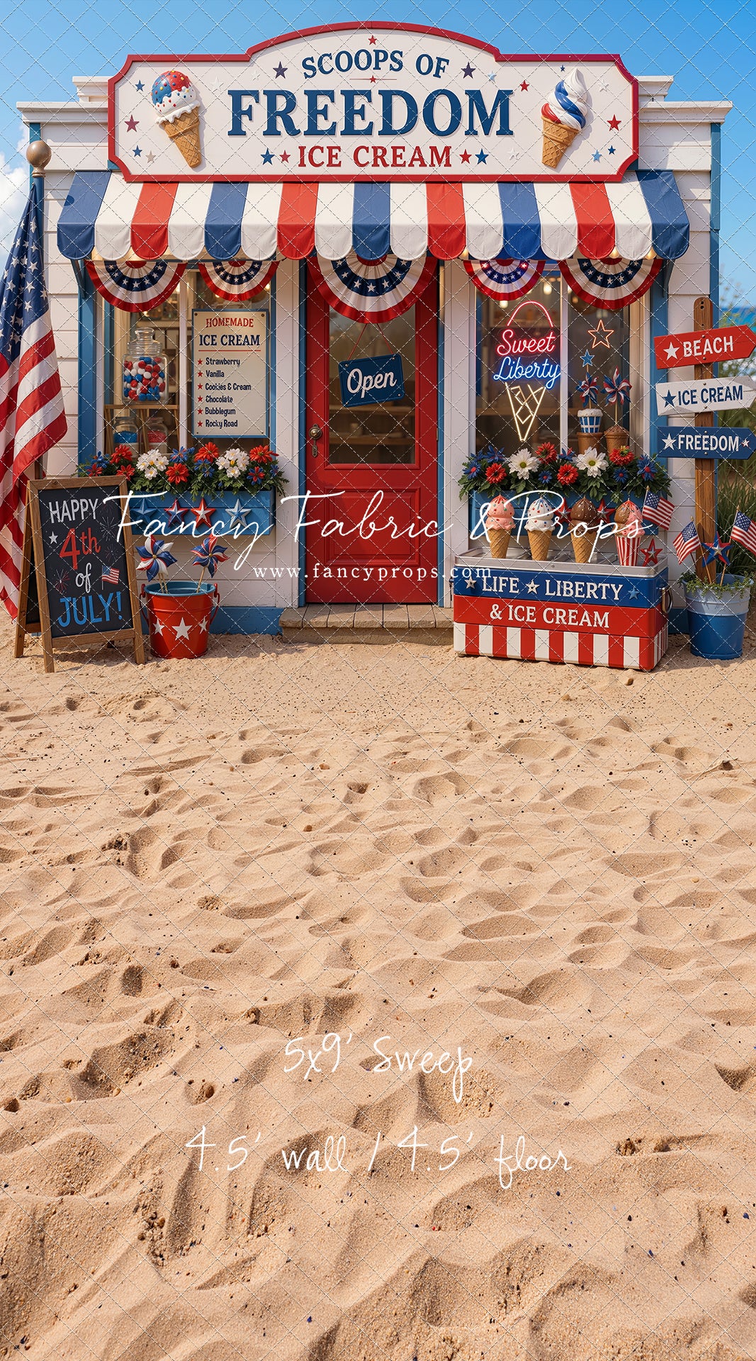 Sweet Liberty Ice Cream - With Sweep Option