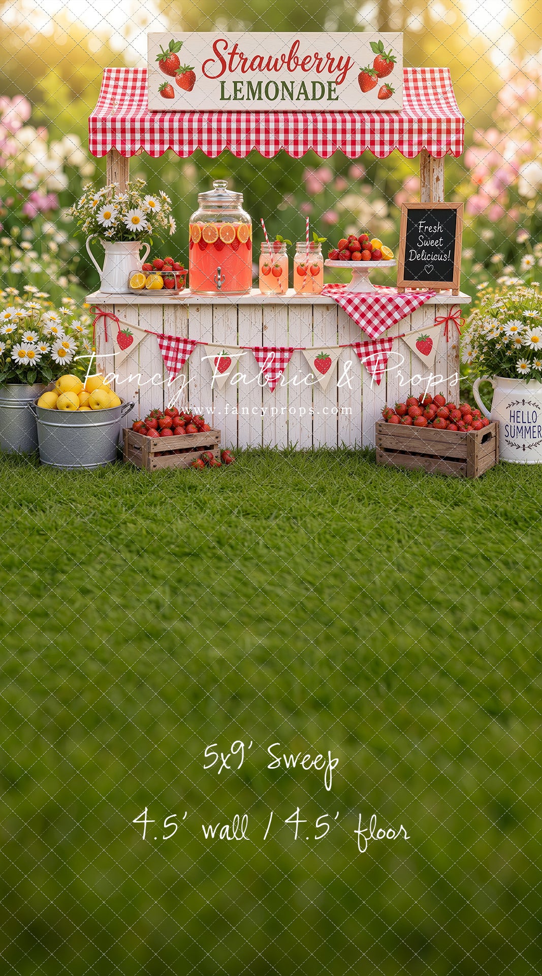 Sweet Strawberry Sips - With Sweep Option