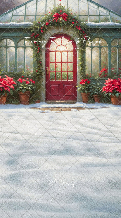 Whimsical Winter Greenhouse - With Sweep Option